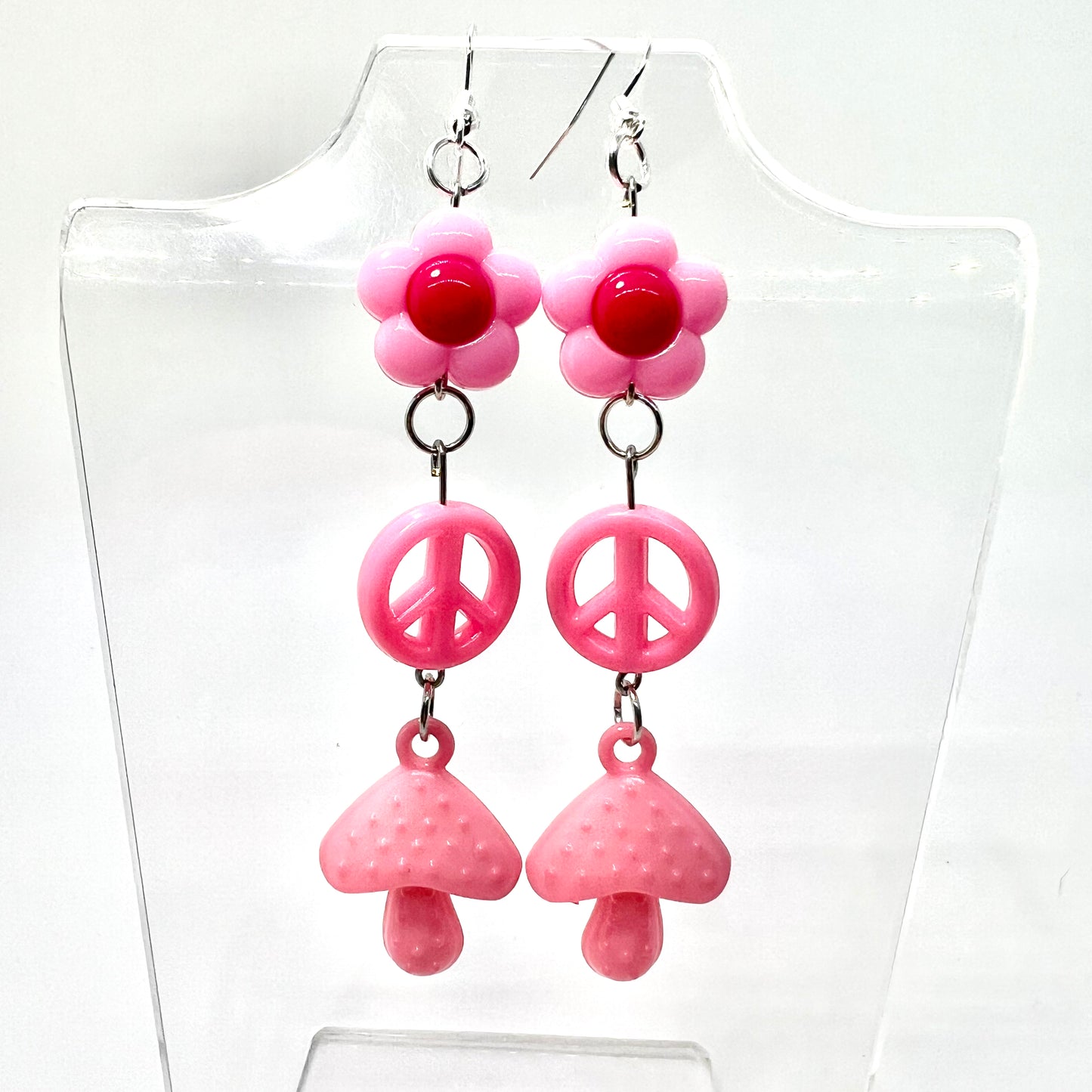 Mushroom Chain Earrings