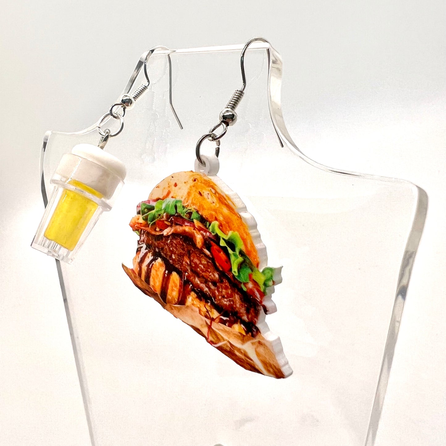 Burger & Beer Earrings