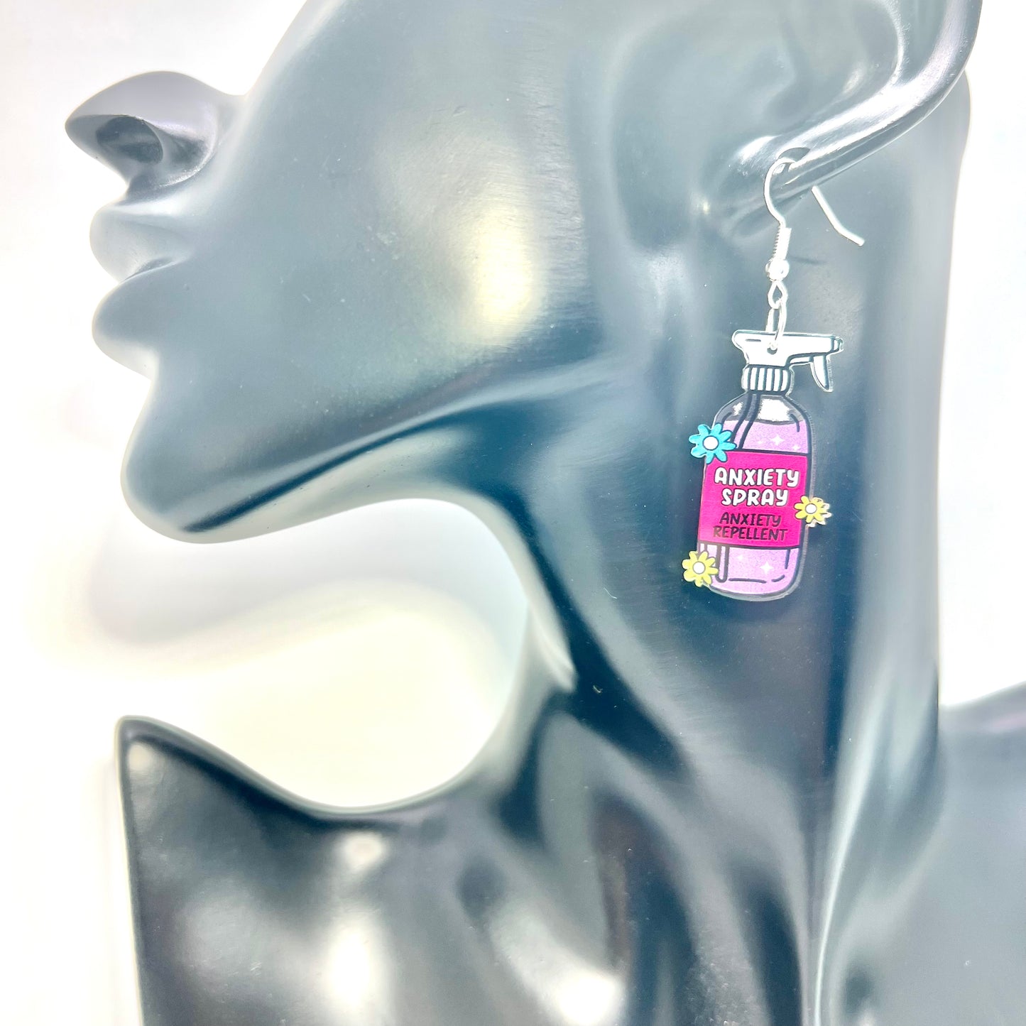 Anxiety Spray Earrings