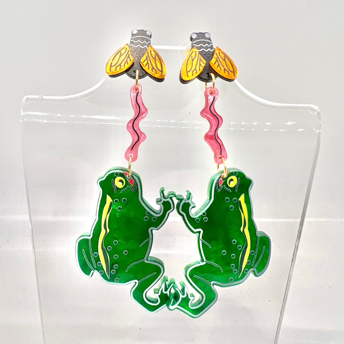 Frog & Fly Earrings