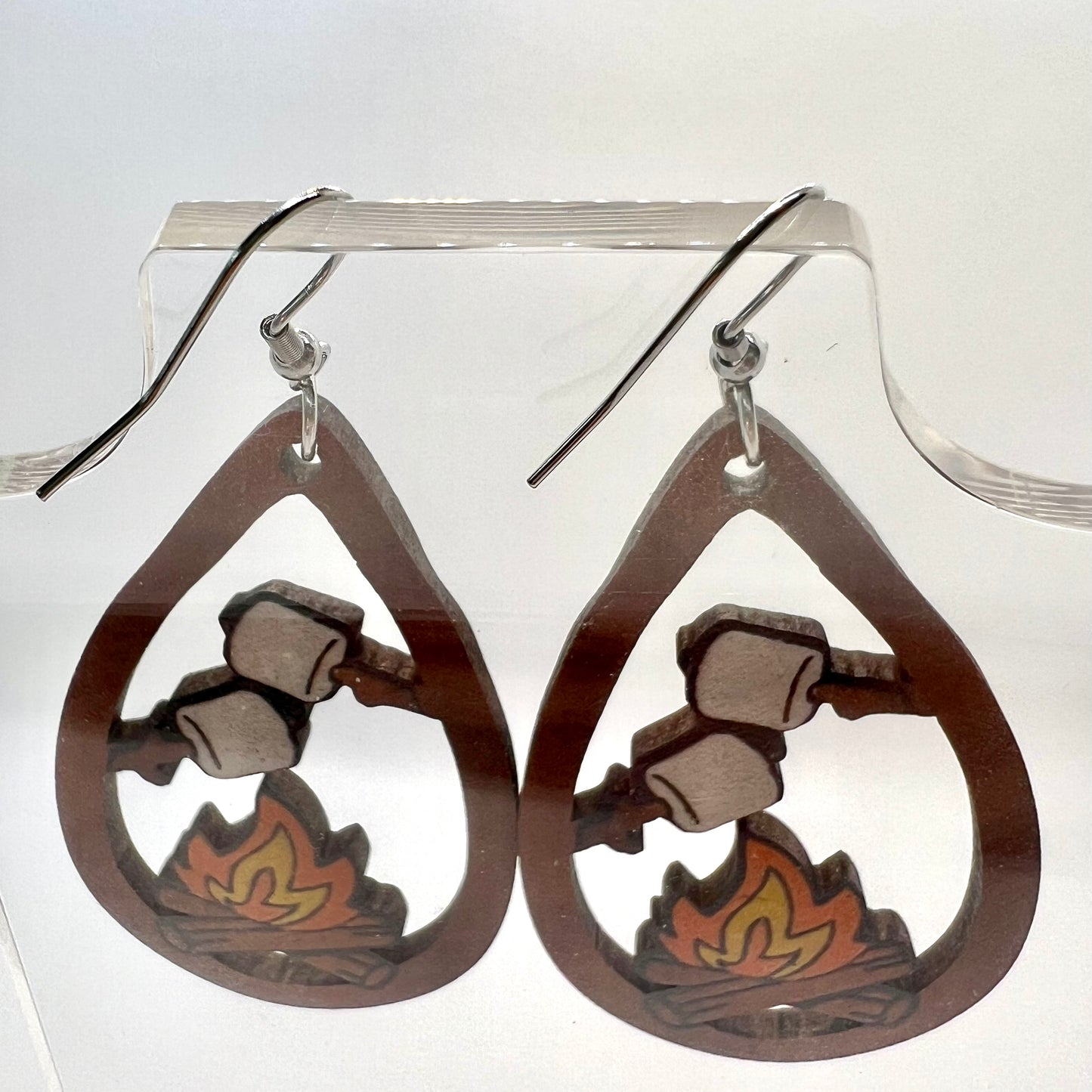 Marshmallow Bonfire Earrings