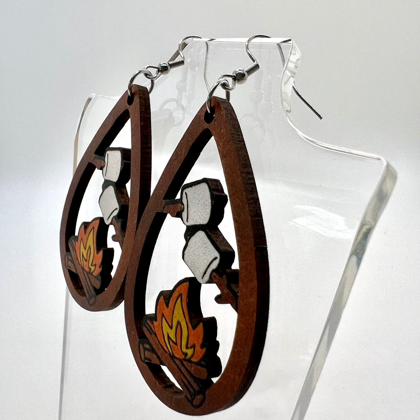 Marshmallow Bonfire Earrings