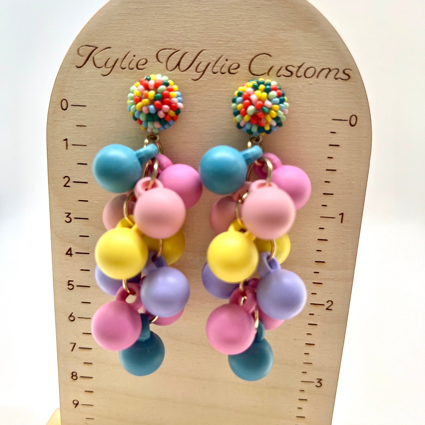 Pastel Cluster Earrings