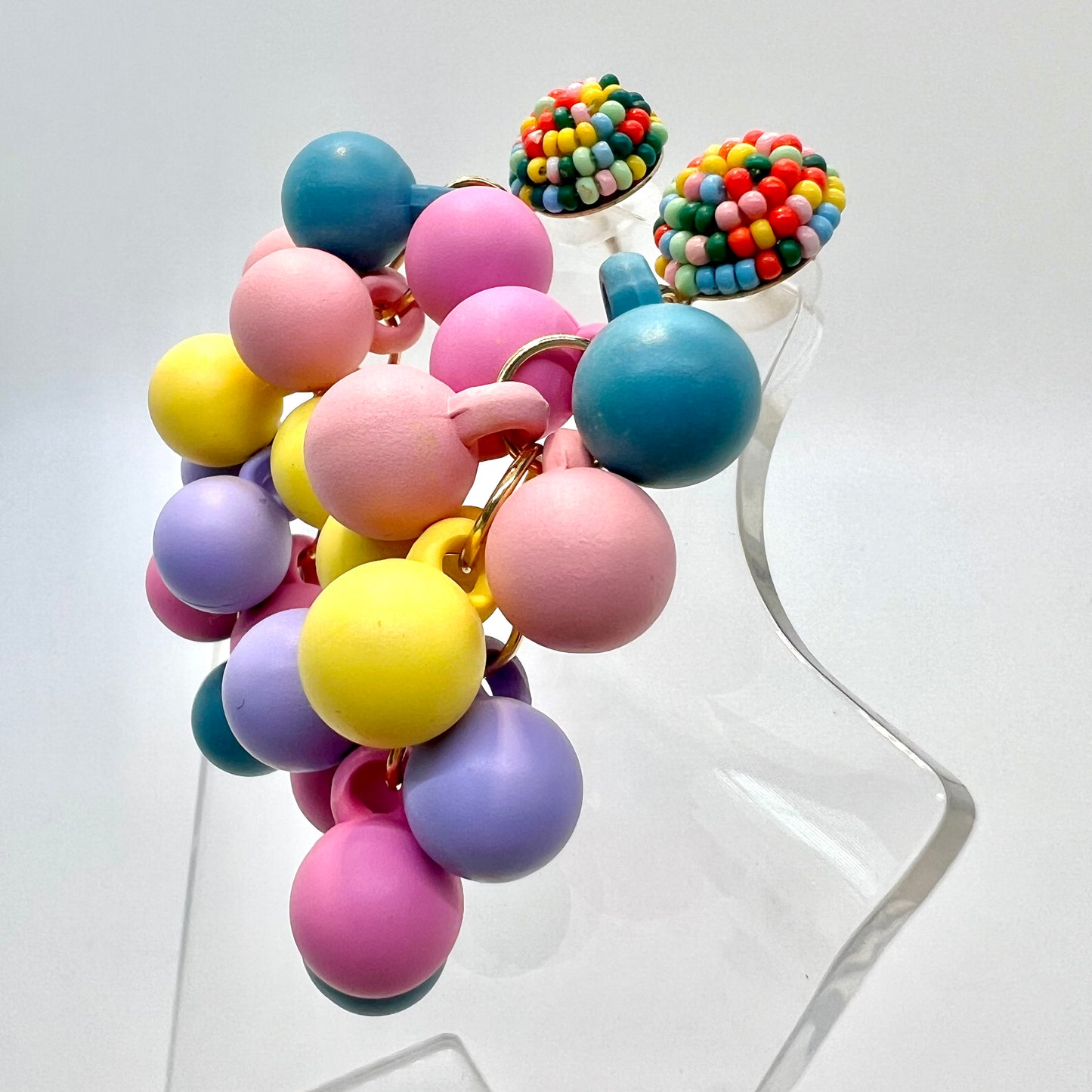 Pastel Cluster Earrings