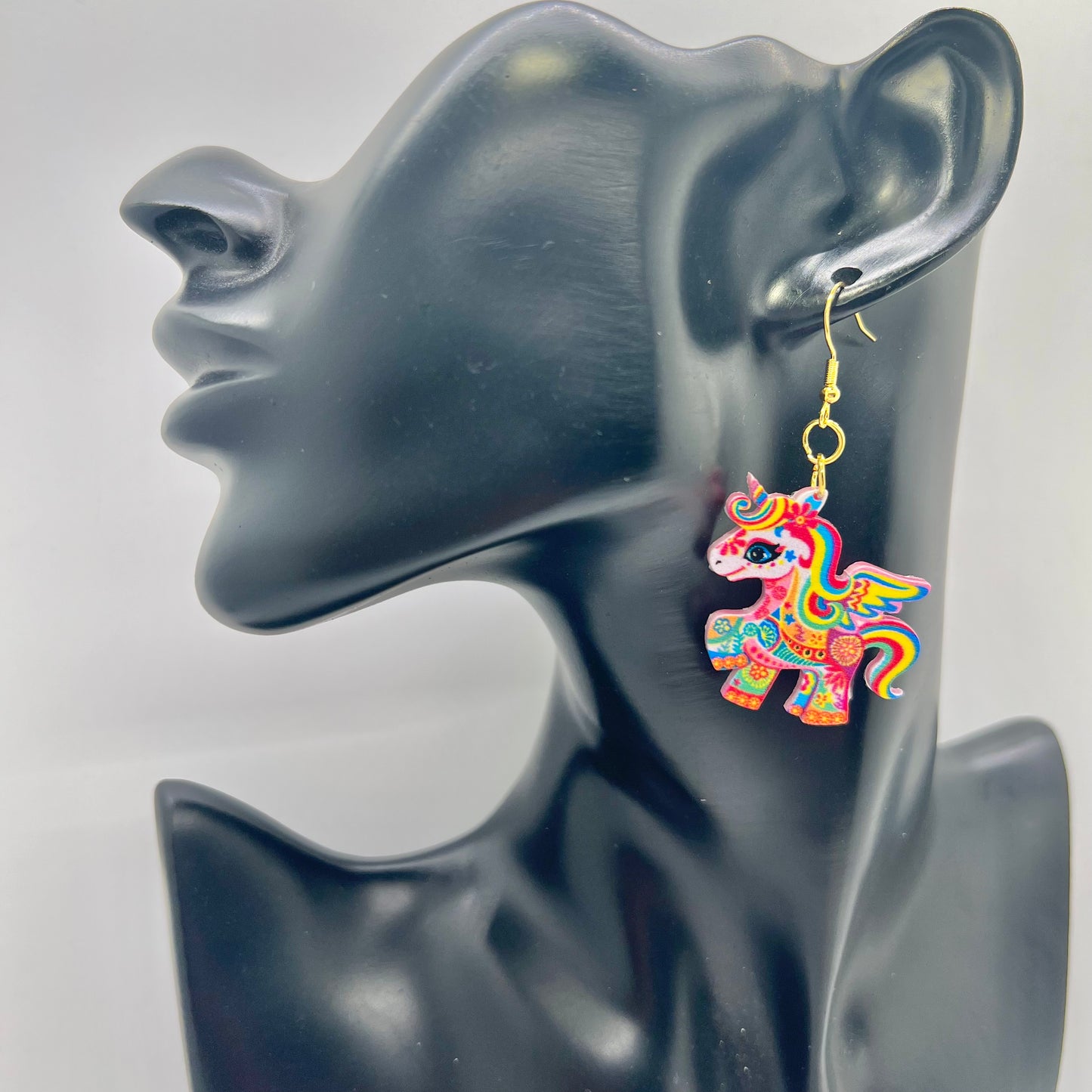 Psychedelic Unicorn Earrings