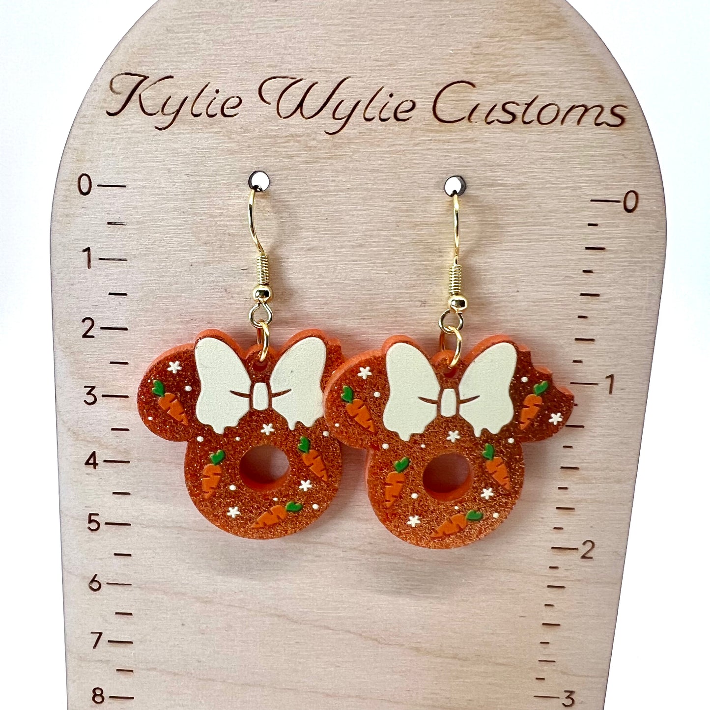 Mickey Carrot Cake Earrings