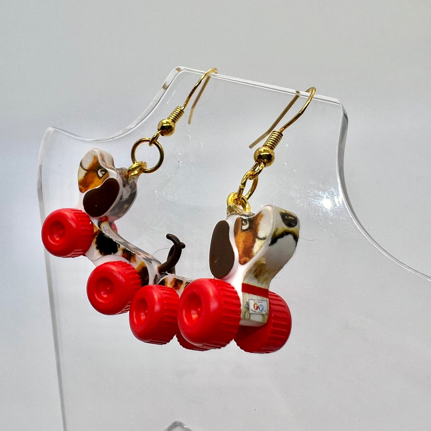 Pull Along Puppy Earrings