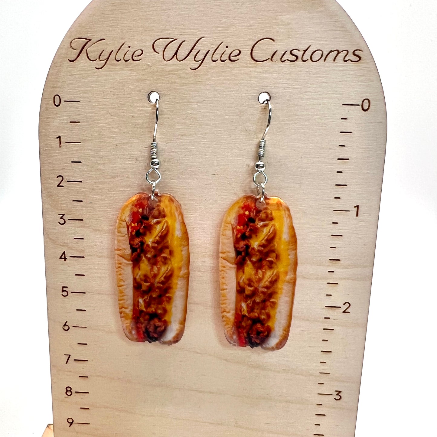 Chili Dog Earrings