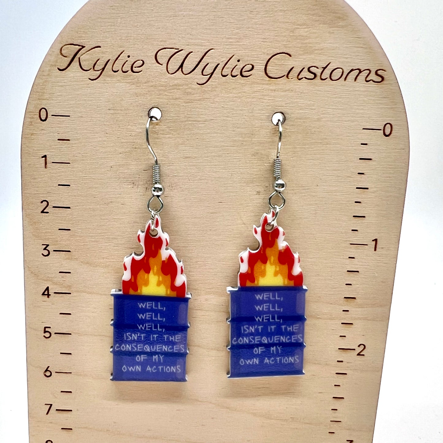 Dumpster Fire Earrings