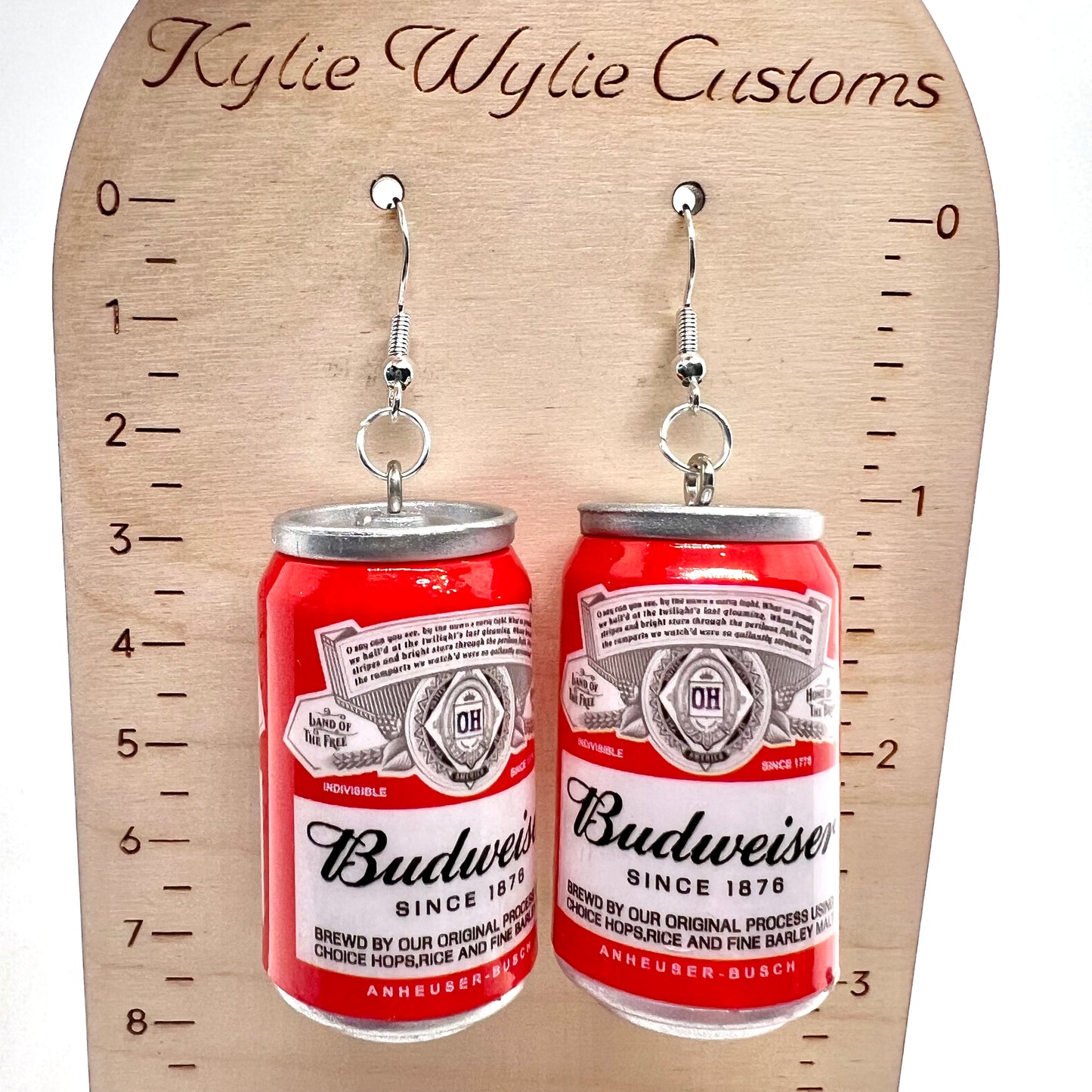 Budweiser Can Earrings