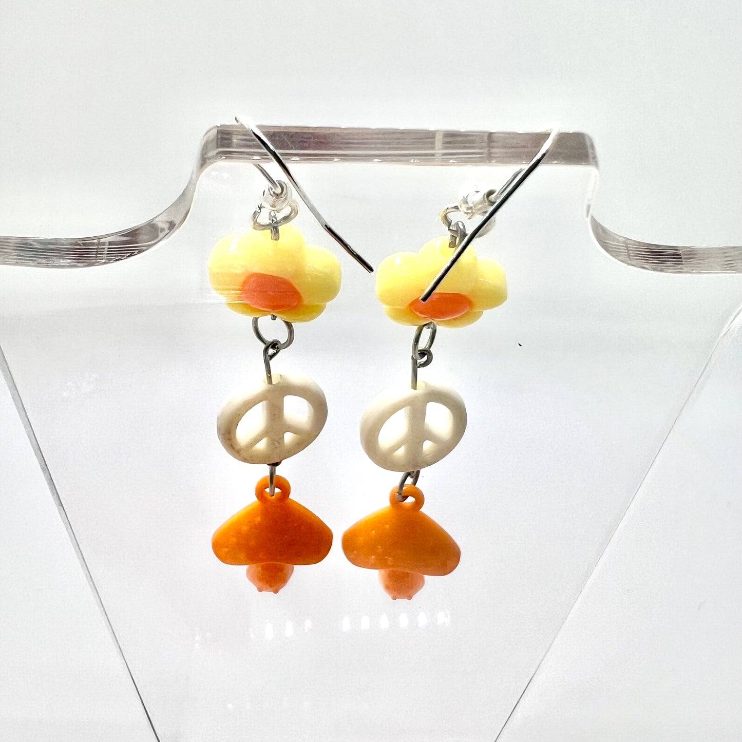 Mushroom Chain Earrings