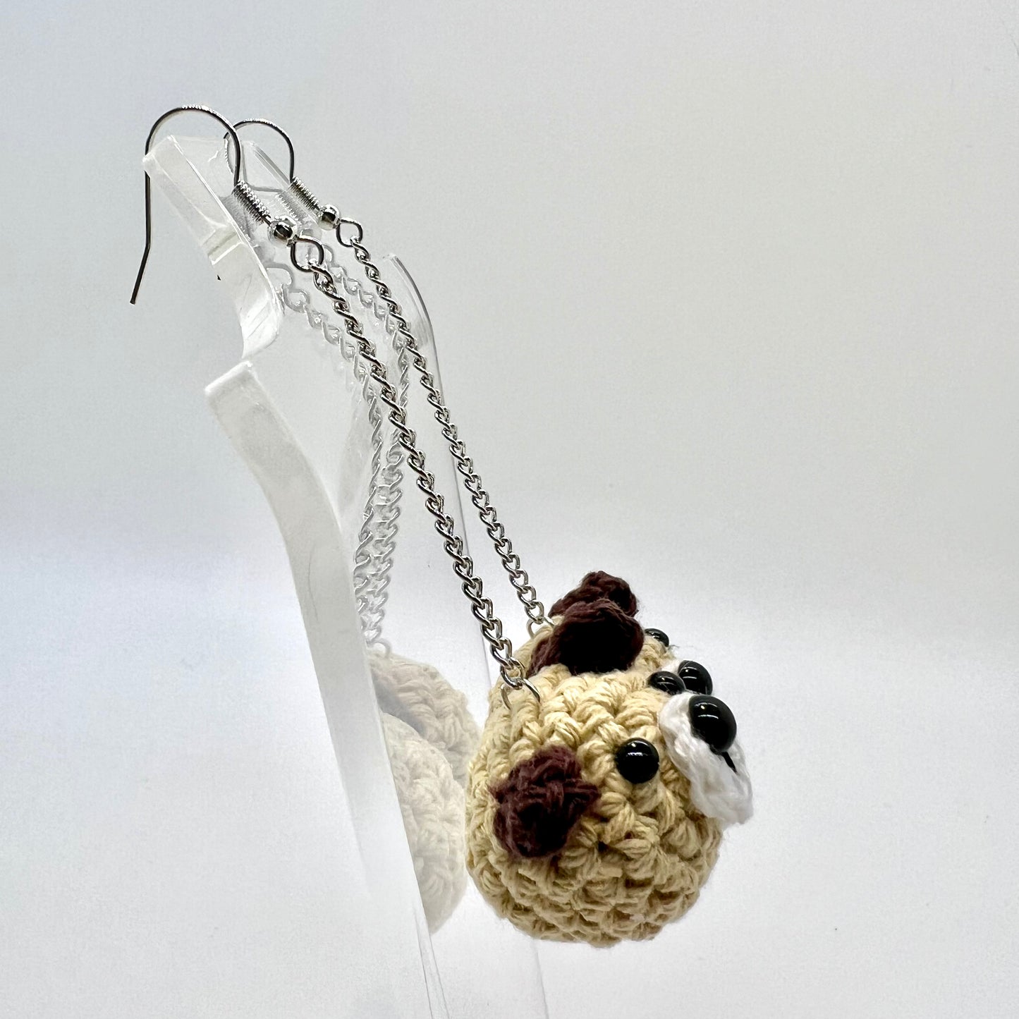 Crochet Dog Earrings