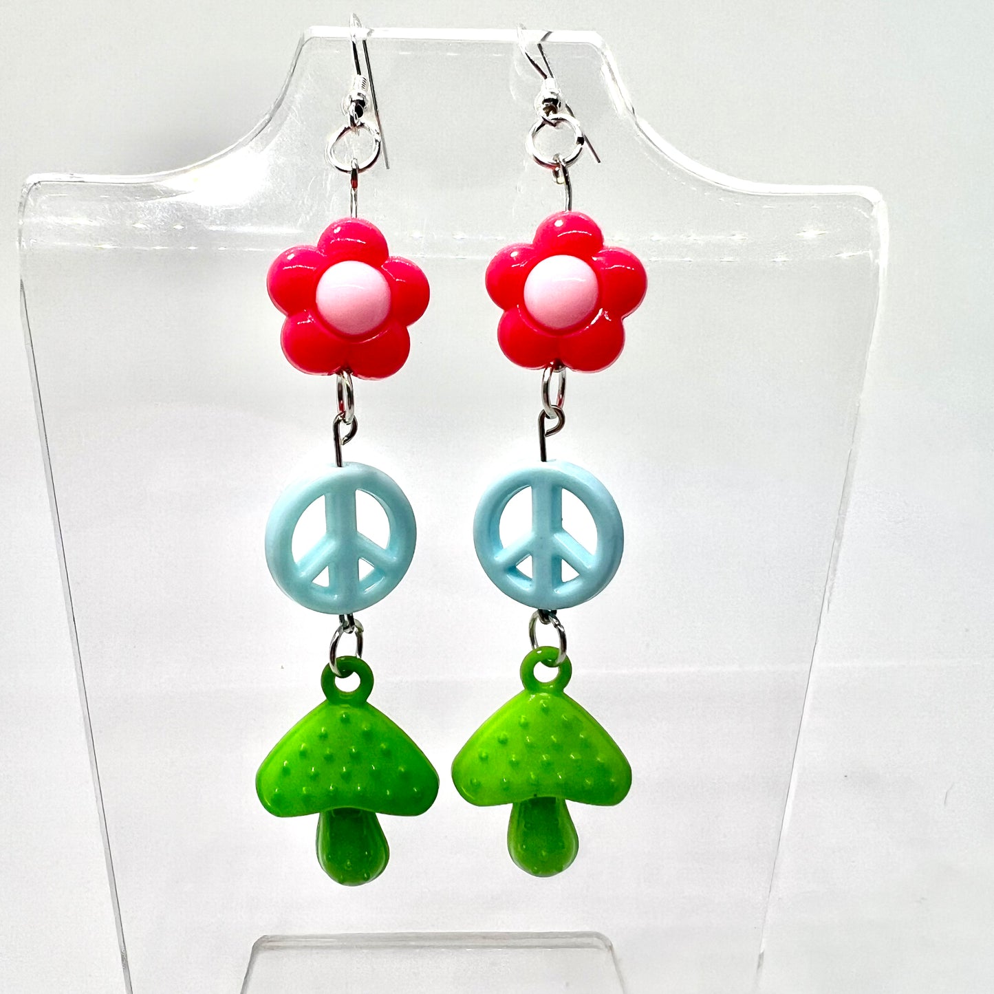 Mushroom Chain Earrings