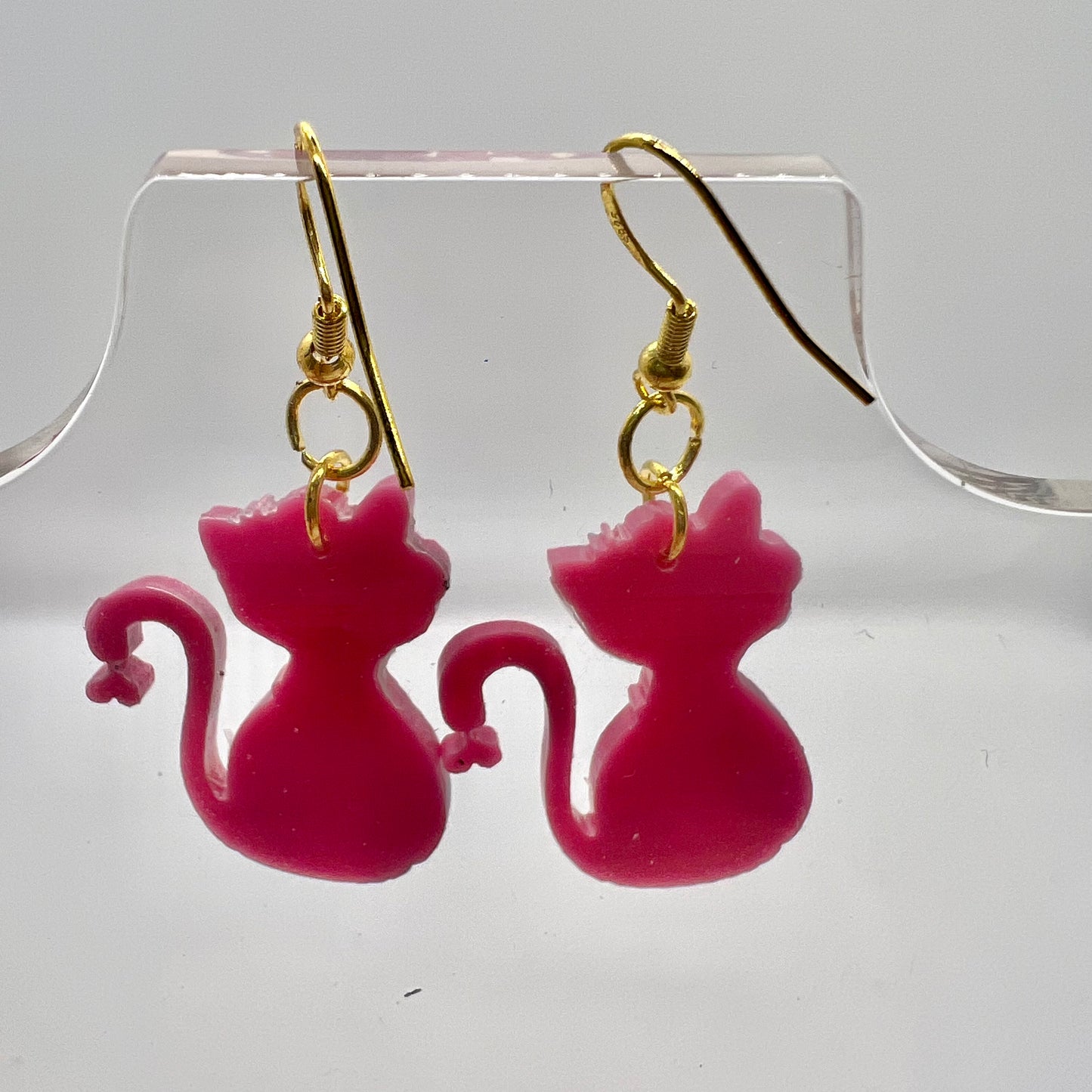 Psychedelic Cat Earrings