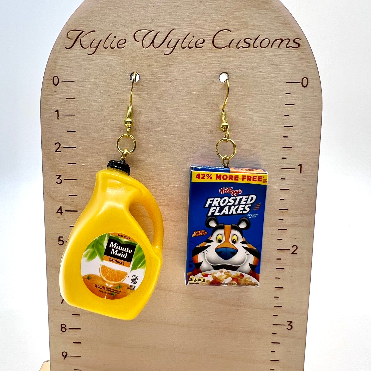 Cereal & Orange Juice Earrings