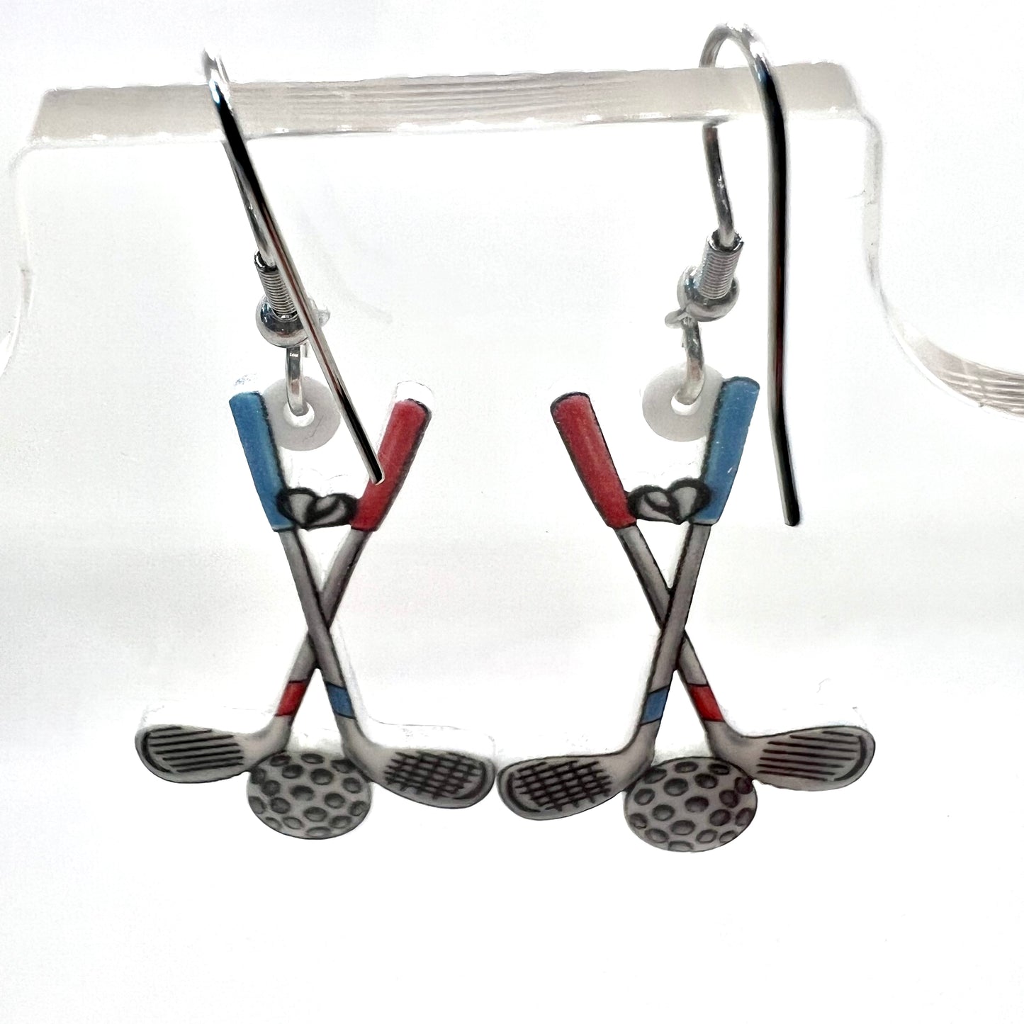 Golf Club Earrings