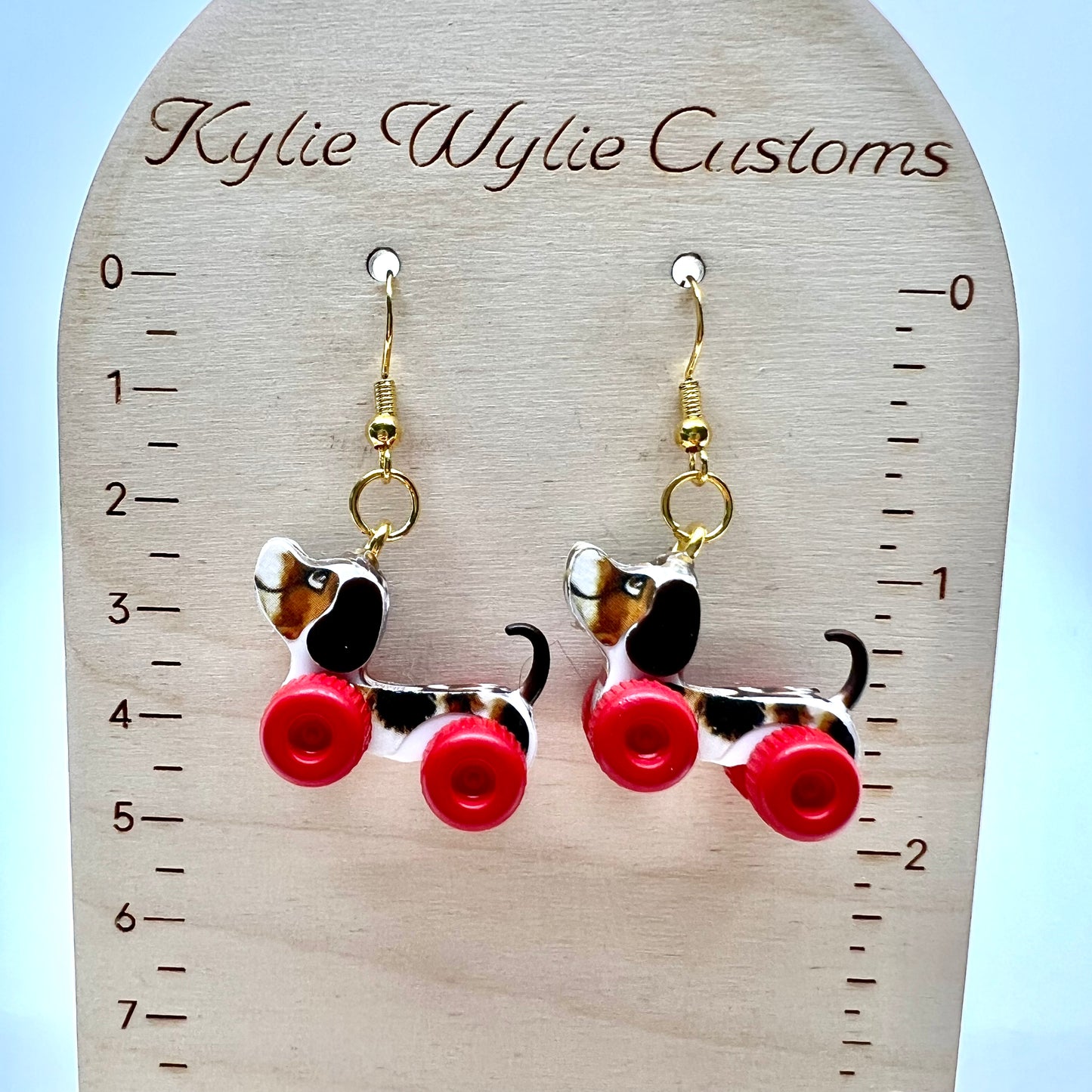 Pull Along Puppy Earrings