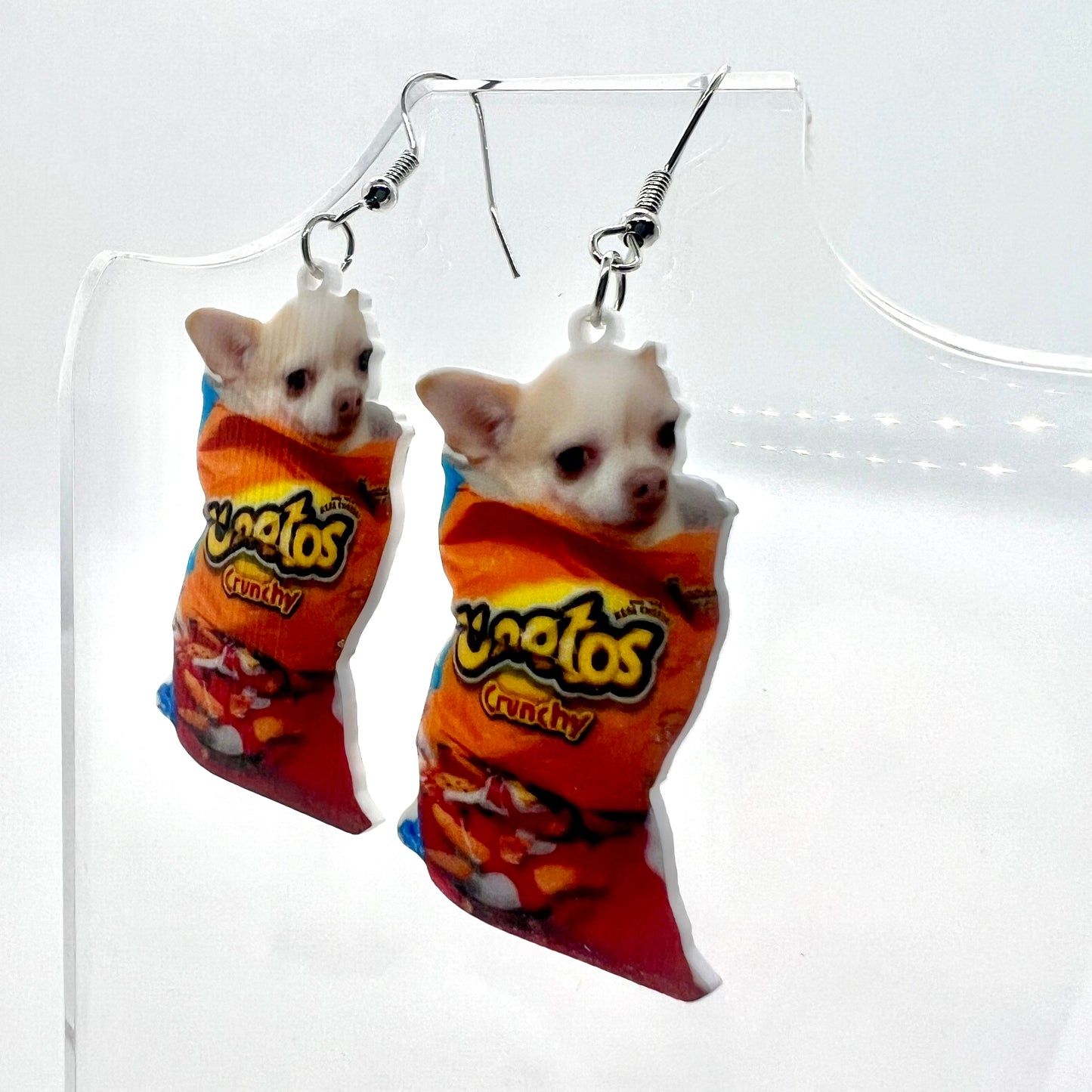 Chihuahua Cheeto Earrings