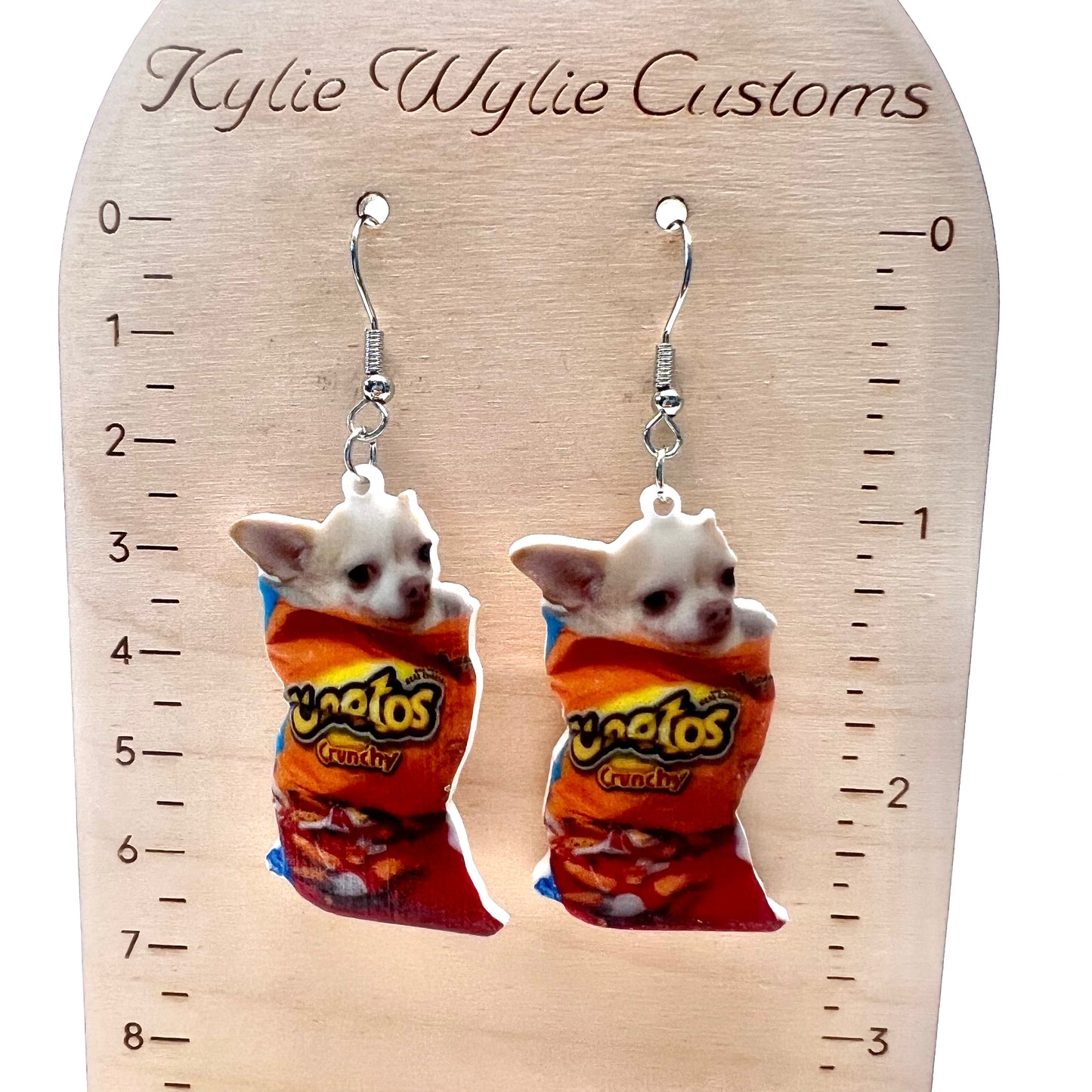 Chihuahua Cheeto Earrings