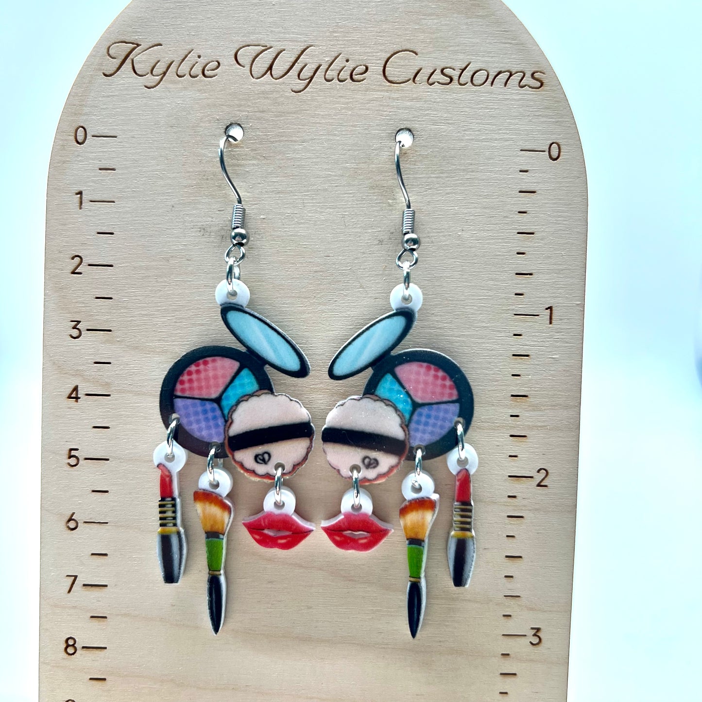 Makeup Compact Earrings