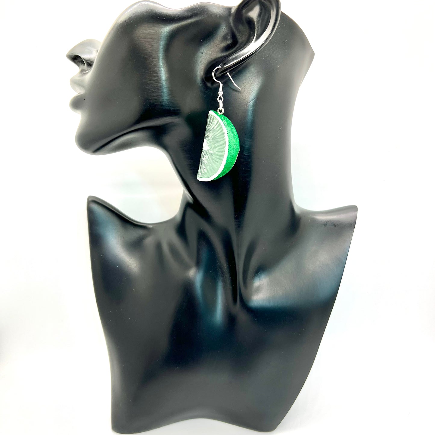 Lime Wedge Earrings