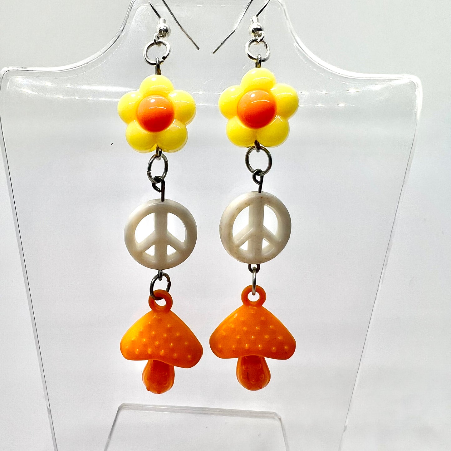 Mushroom Chain Earrings
