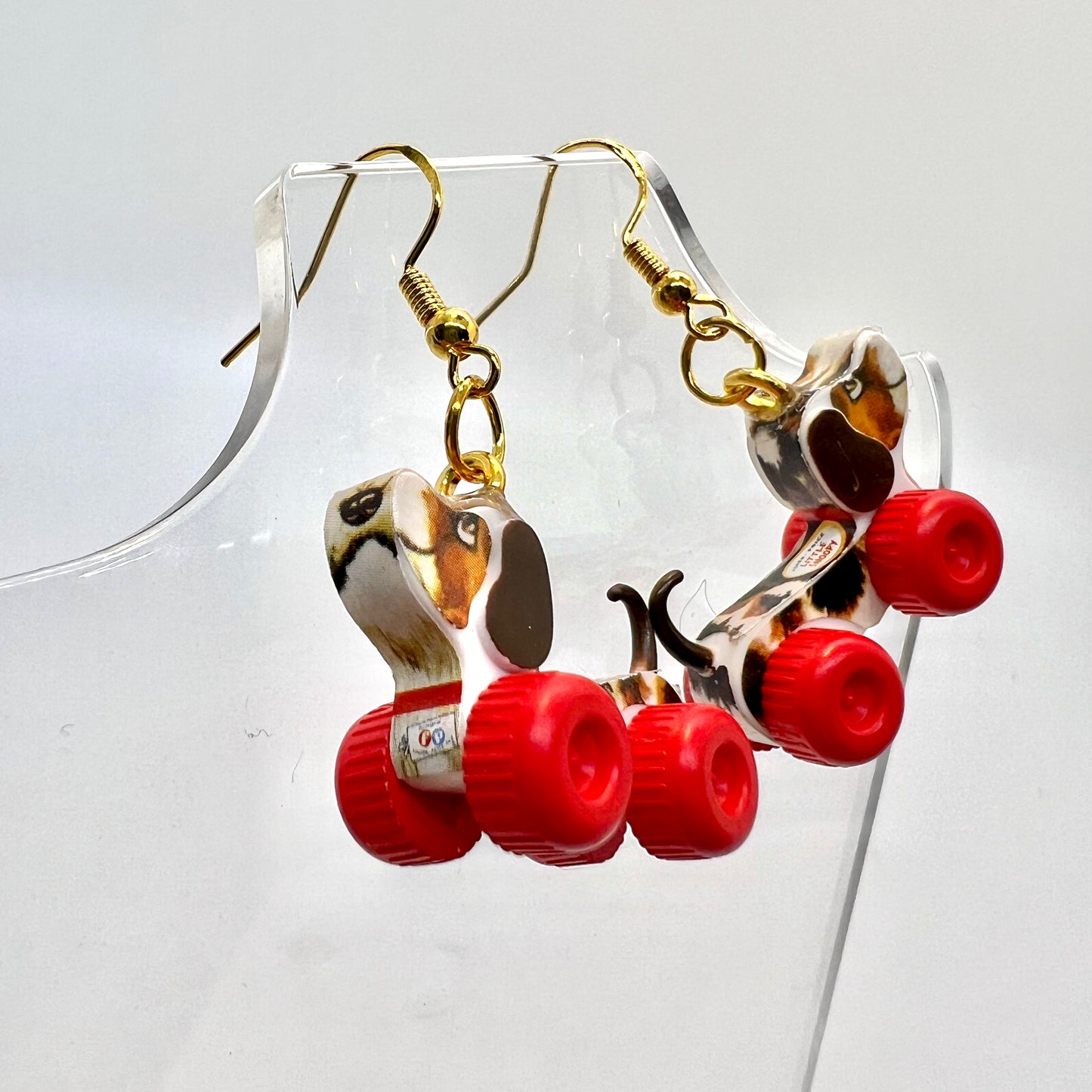 Pull Along Puppy Earrings