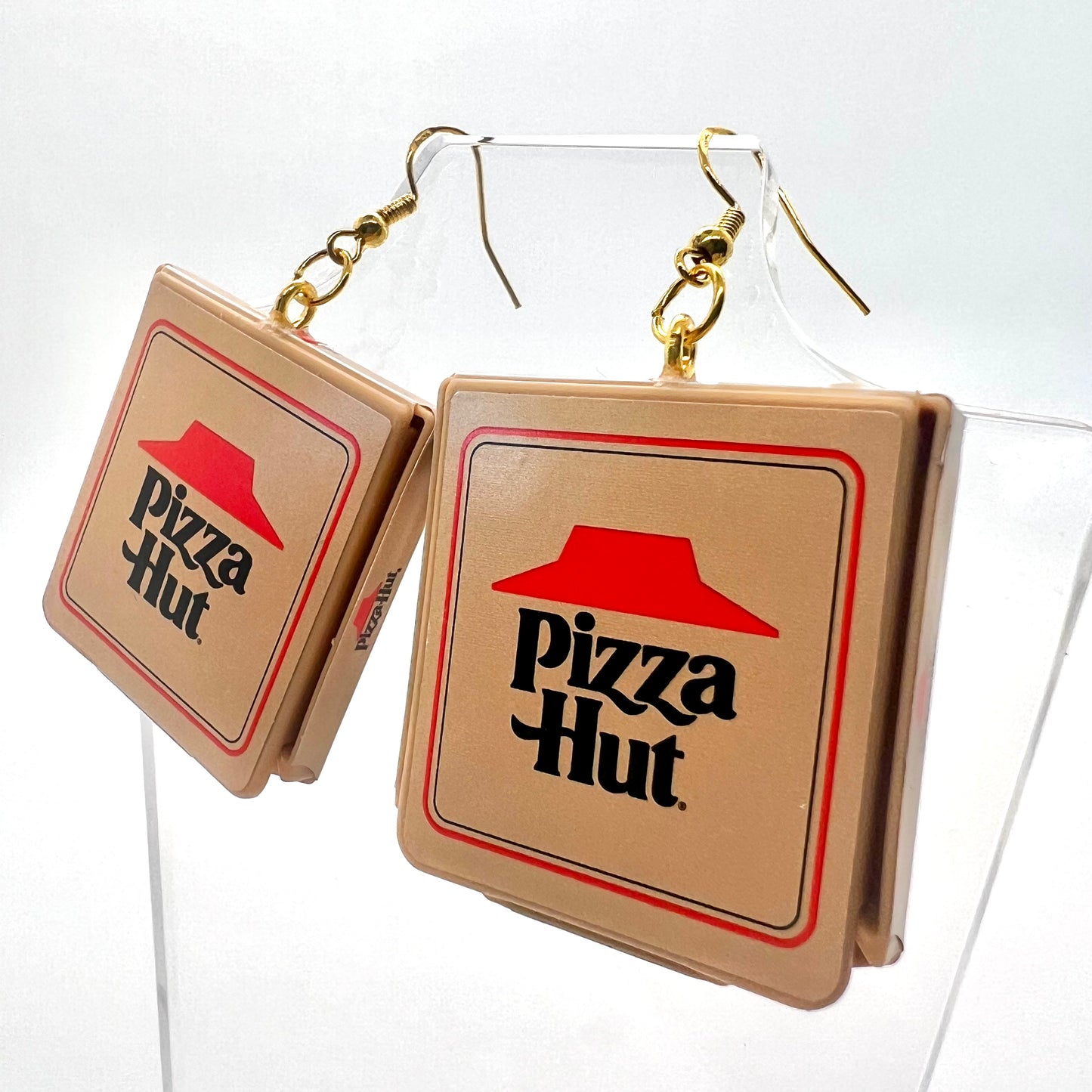Pizza Hut Box Earrings