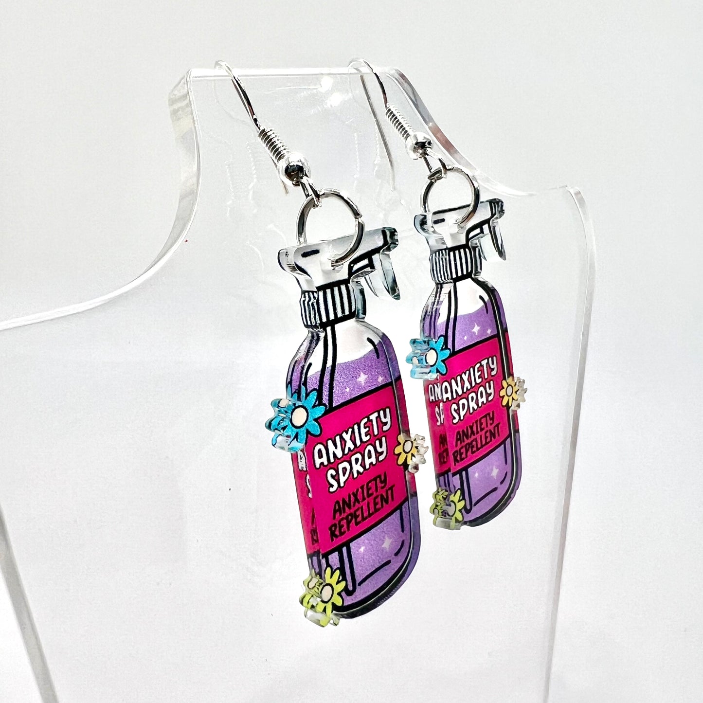 Anxiety Spray Earrings
