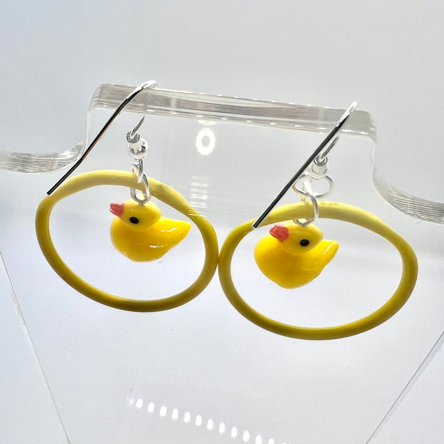 Rubber Duck Swing Earrings