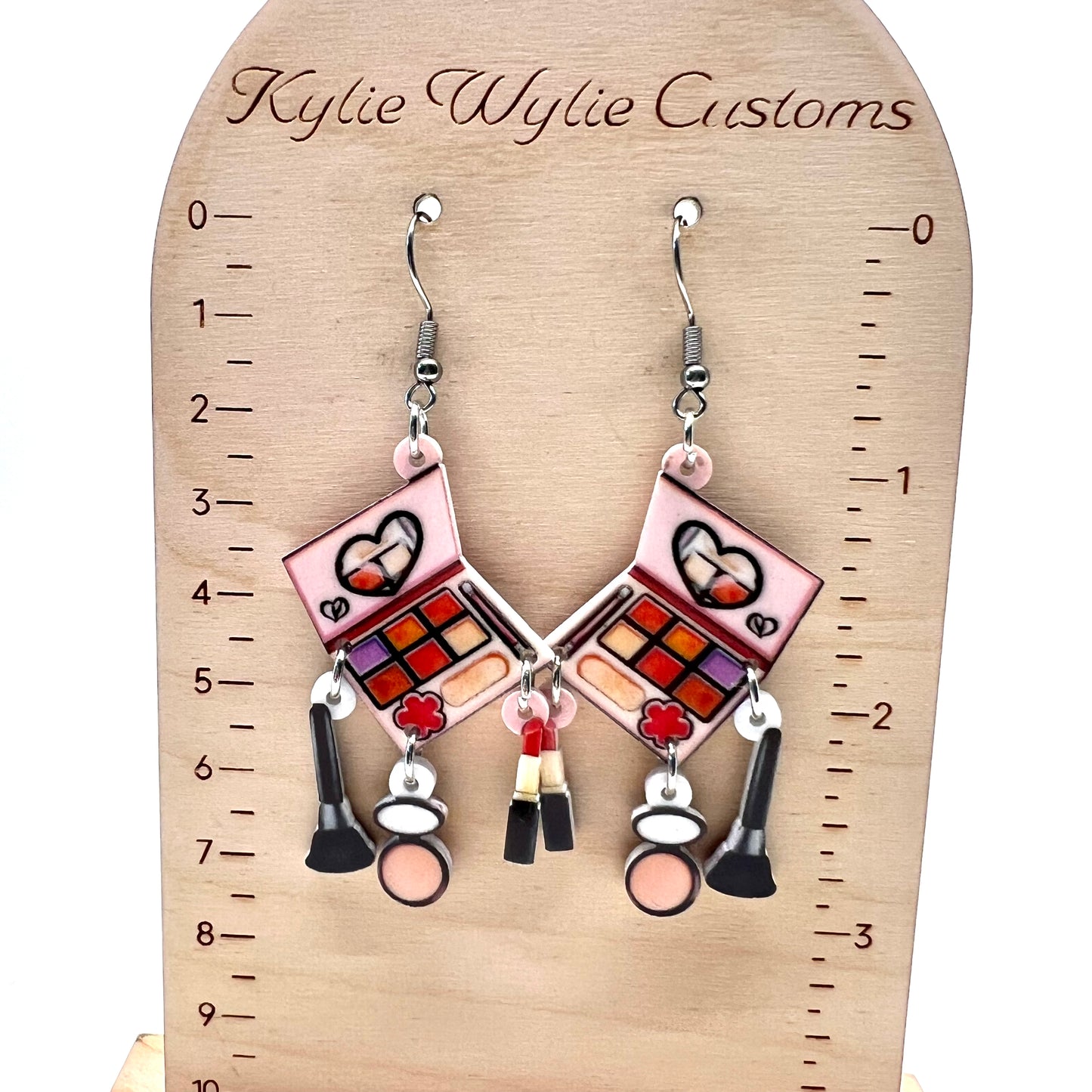 Makeup Compact Earrings