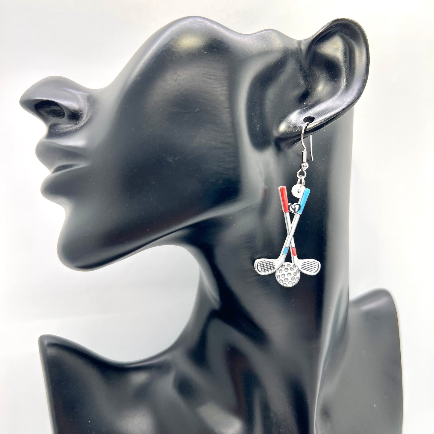 Golf Club Earrings