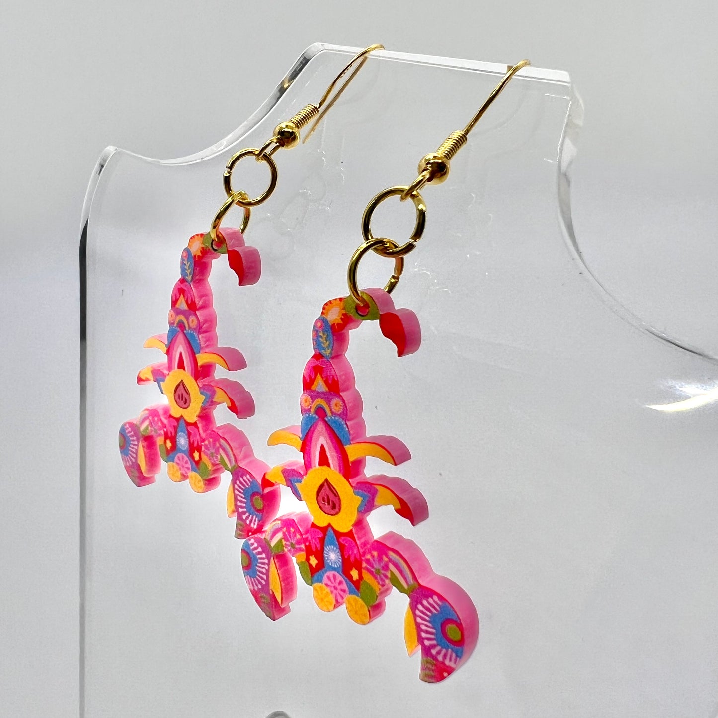 Psychedelic Scorpion Earrings
