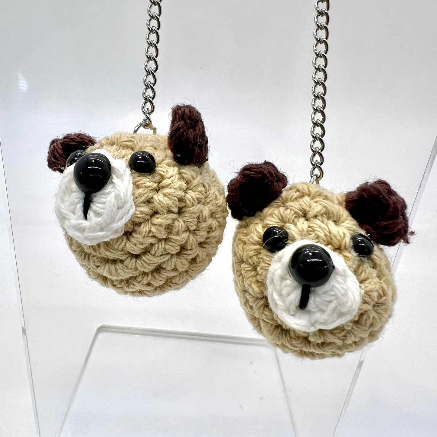 Crochet Dog Earrings