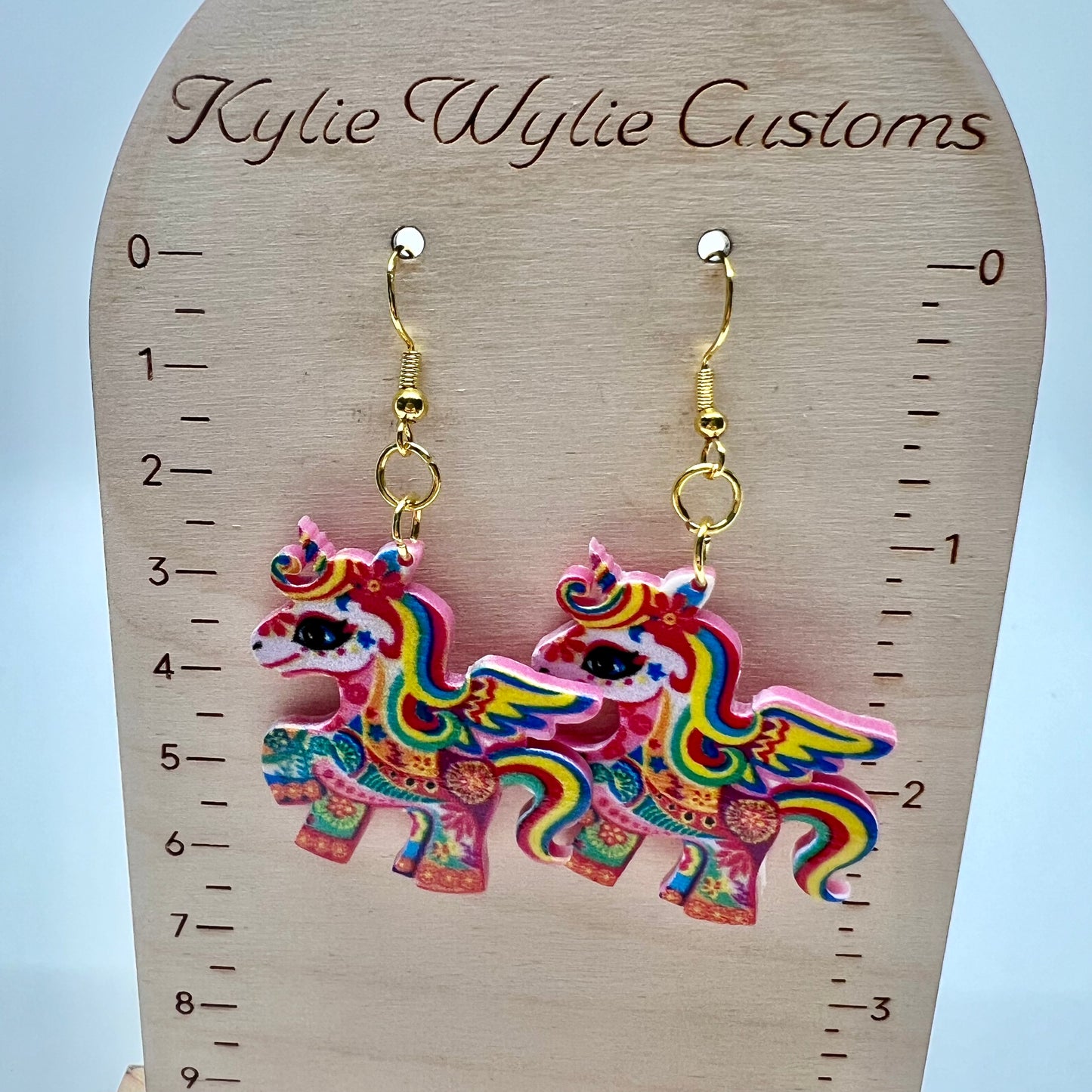 Psychedelic Unicorn Earrings