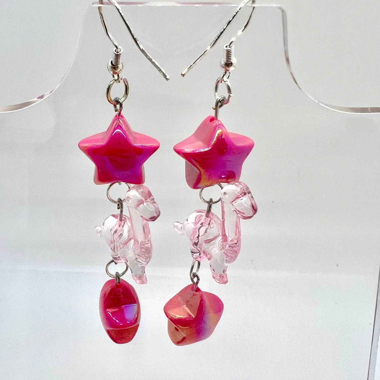Dino Star Chain Earrings
