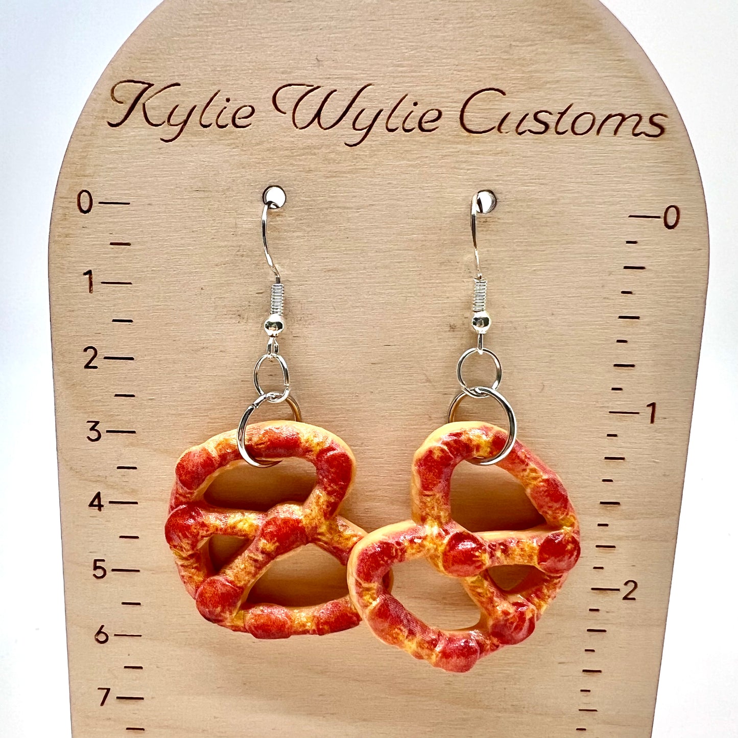 Pepperoni Pretzel Earrings