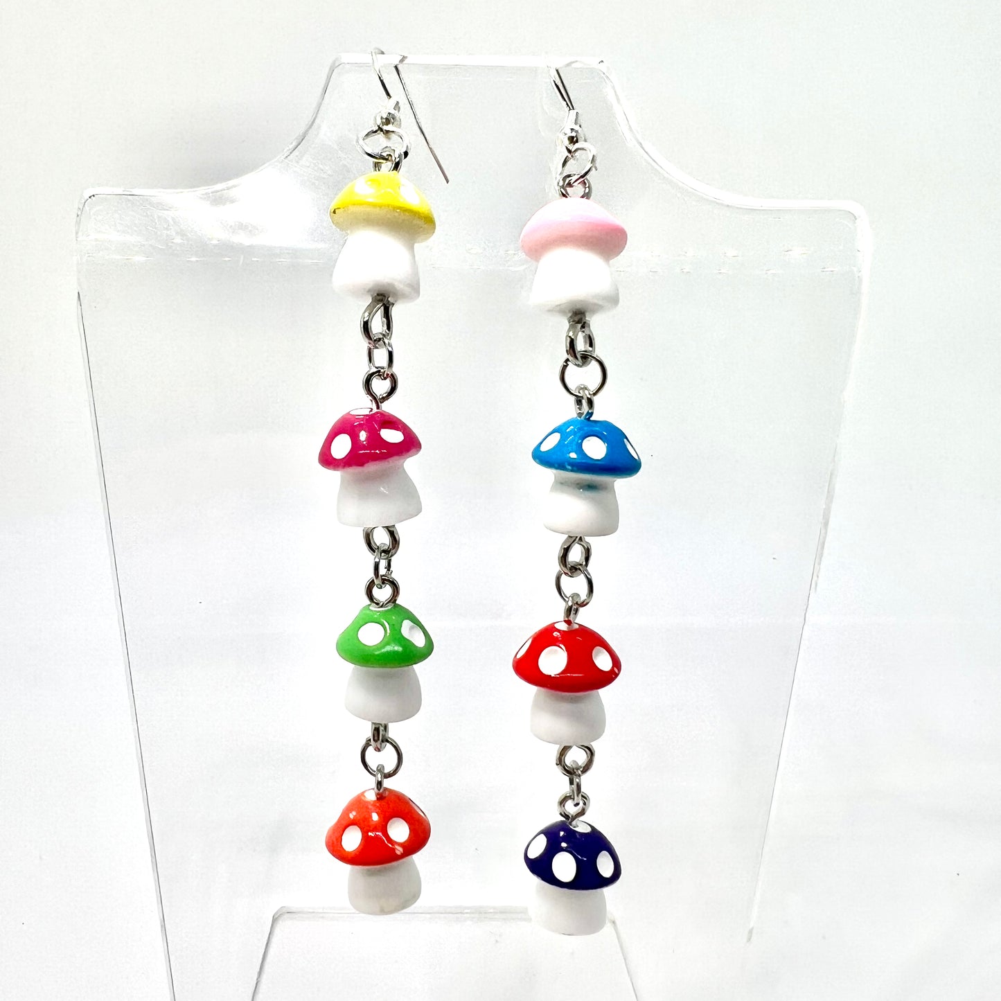 Mushroom Chain Earrings