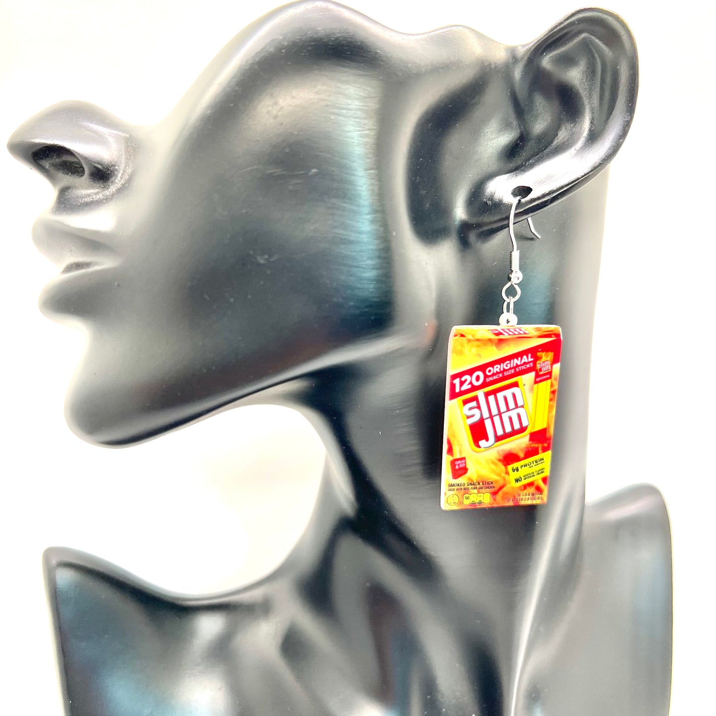 Slim Jim Beef Jerky Earrings