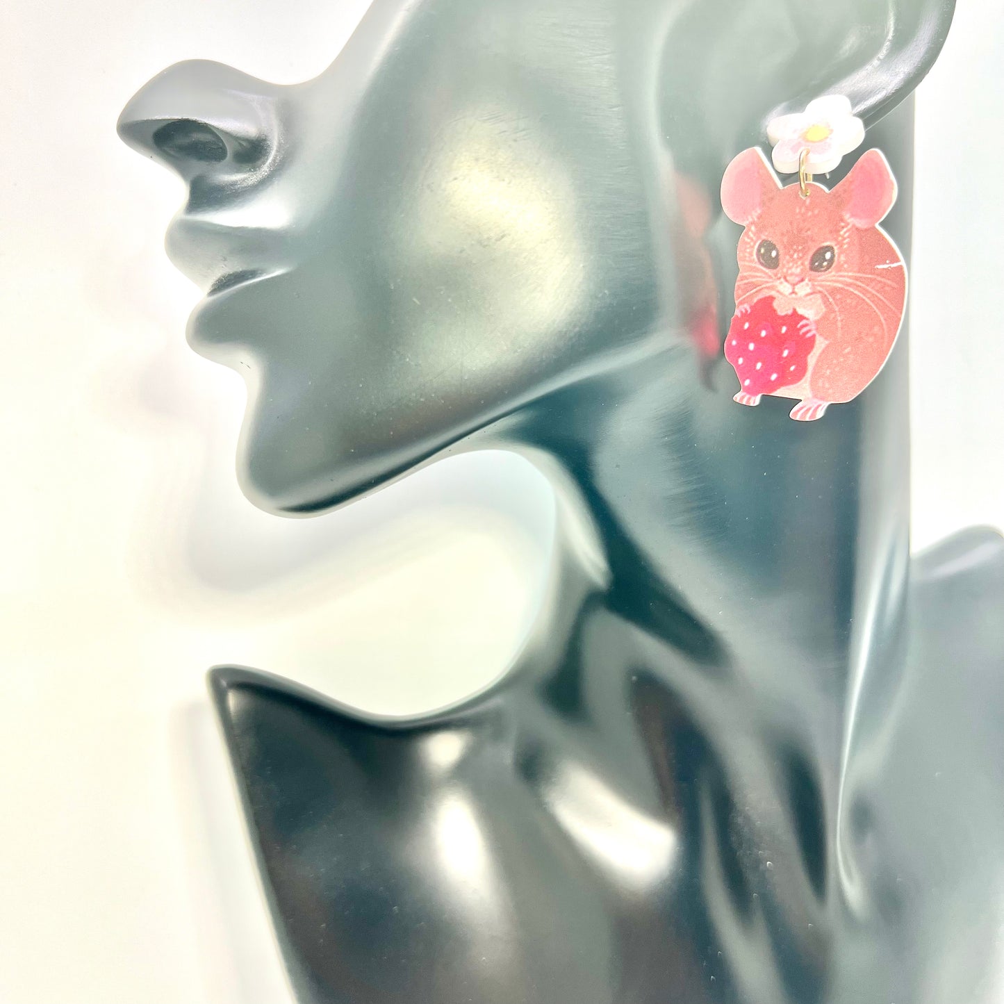 Strawberry Mouse Earrings