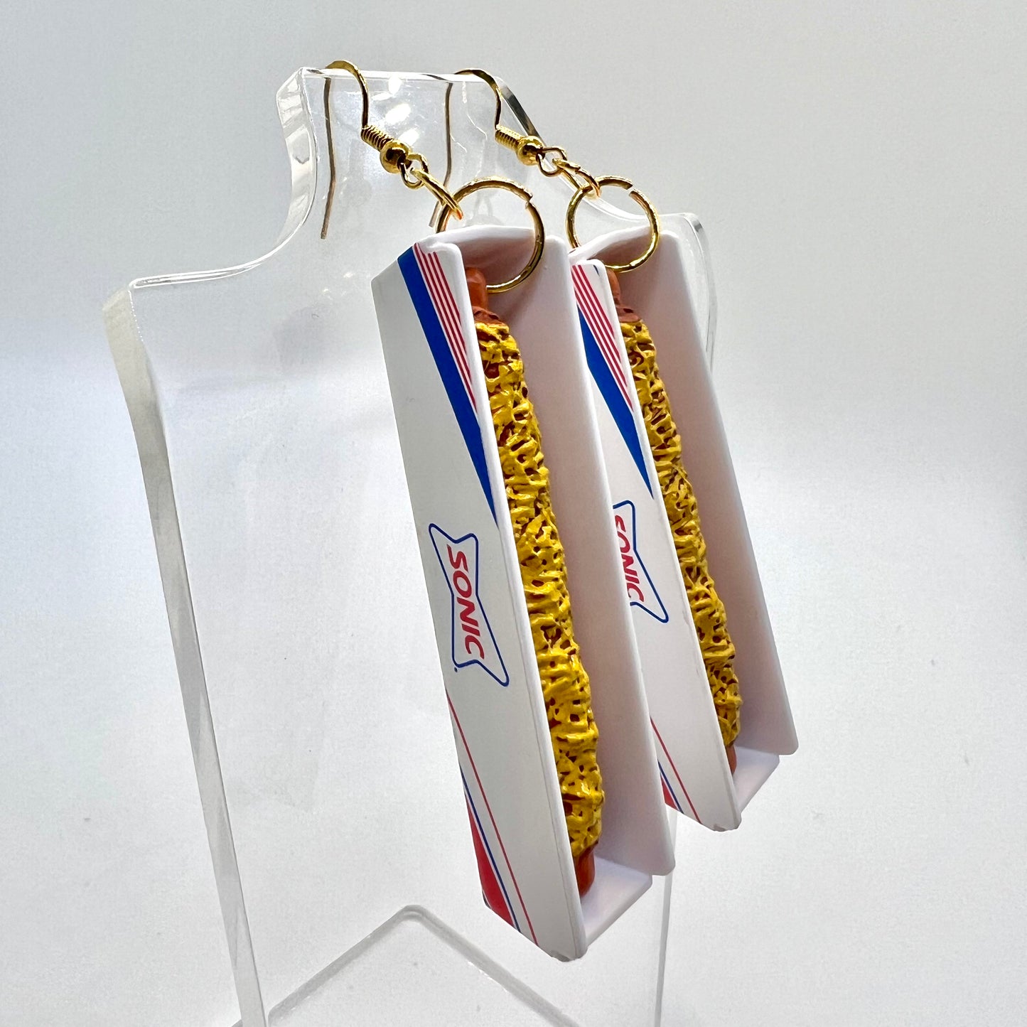 Sonic Chili Dog Earrings