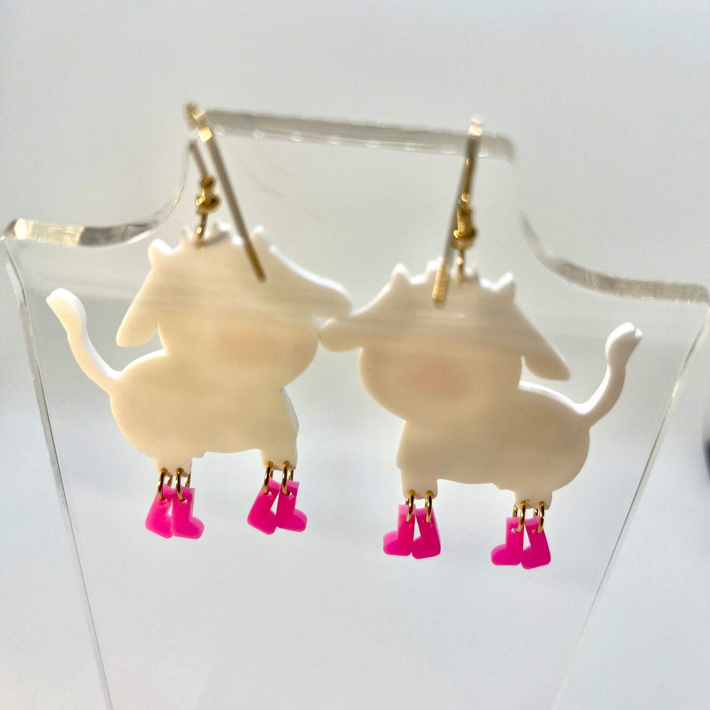 Cows In Boots Earrings