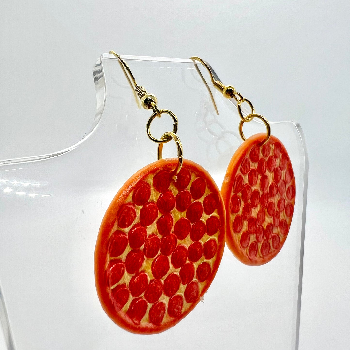 Pepperoni Pizza Earrings