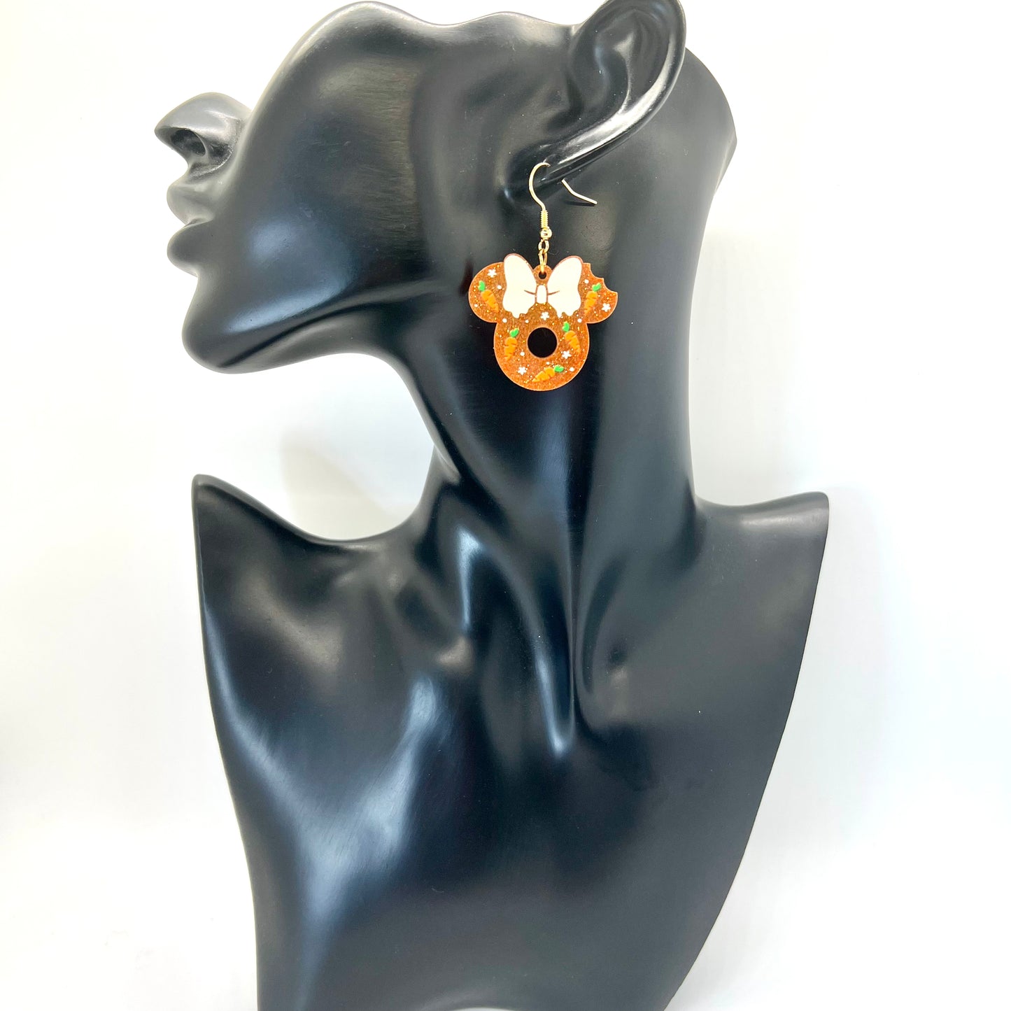 Mickey Carrot Cake Earrings