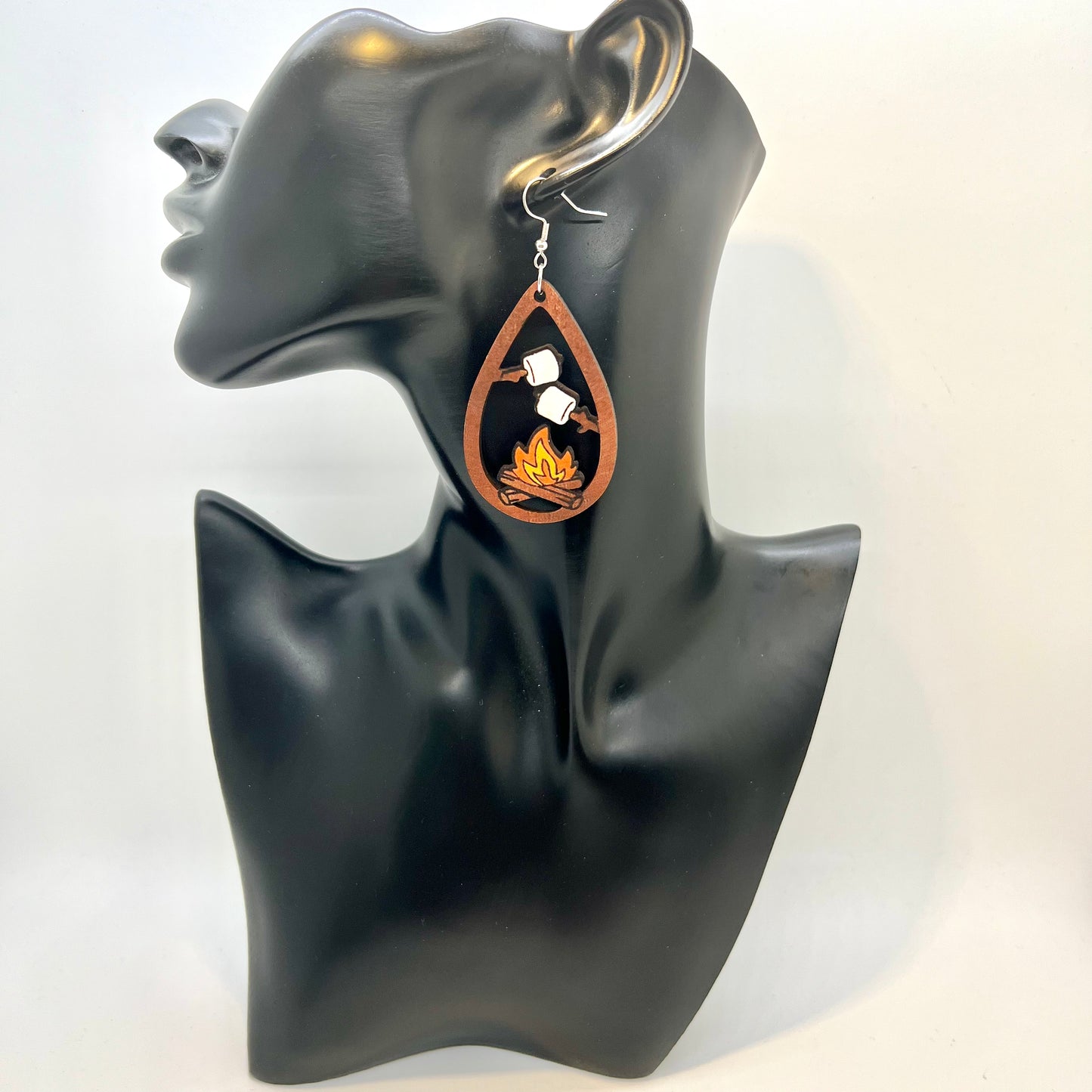 Marshmallow Bonfire Earrings