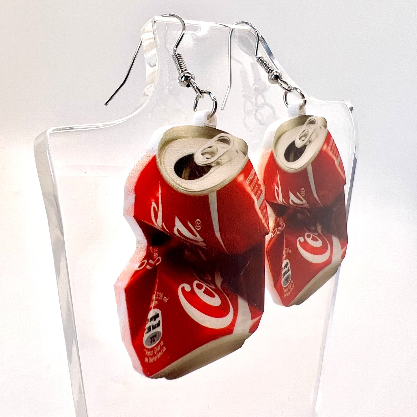 Crushed Coke Can Earrings