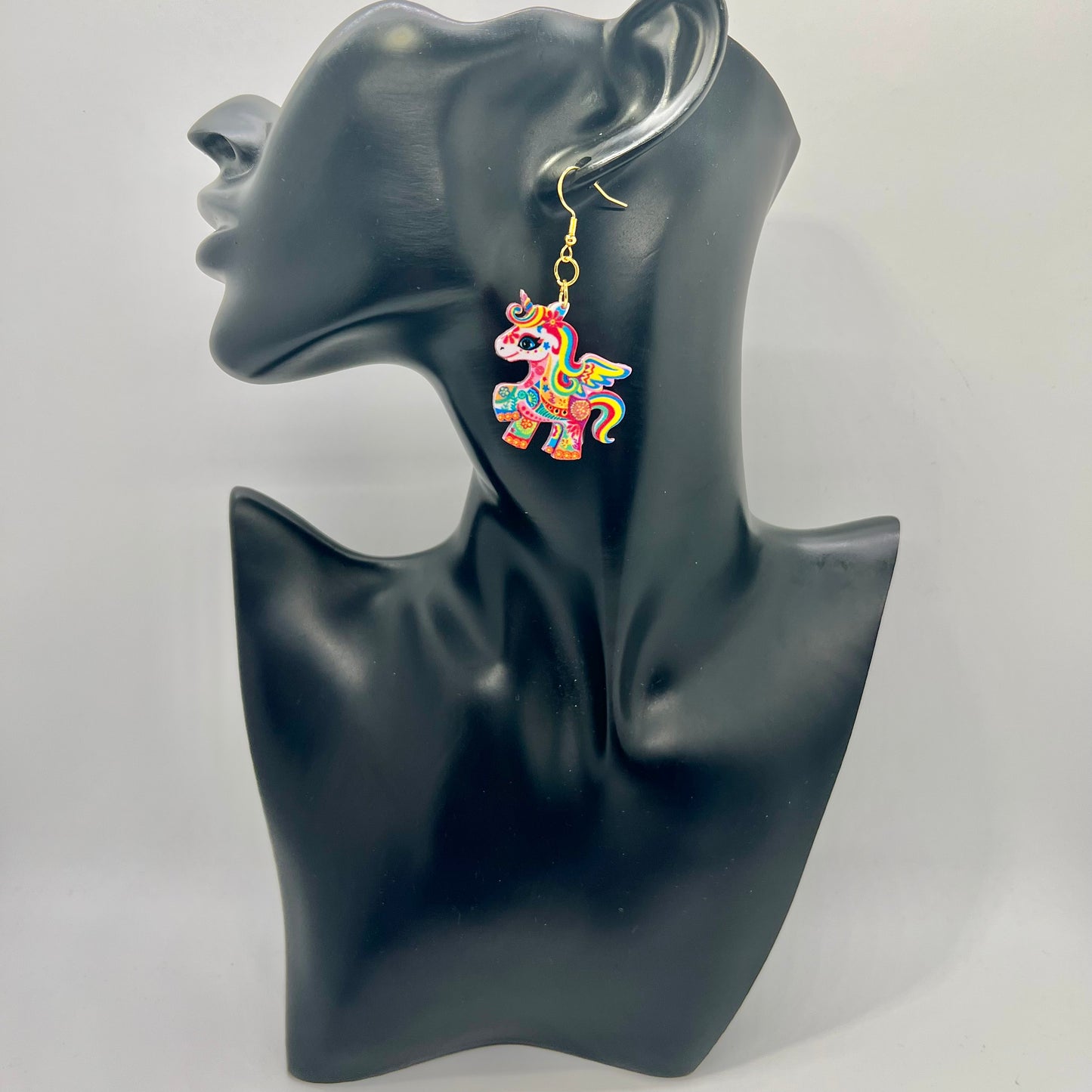 Psychedelic Unicorn Earrings
