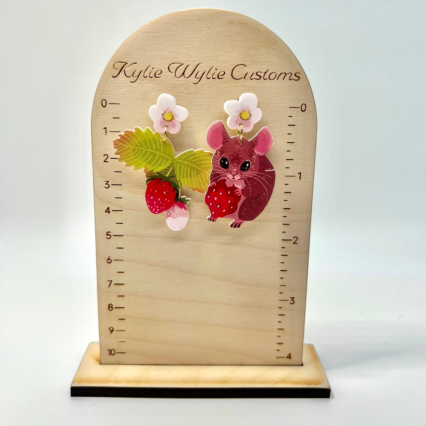 Strawberry Mouse Earrings