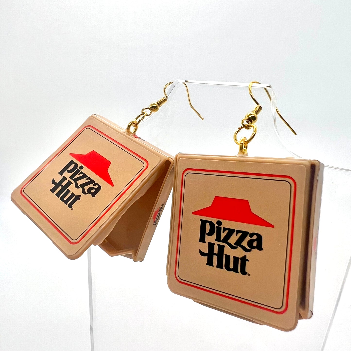 Pizza Hut Box Earrings
