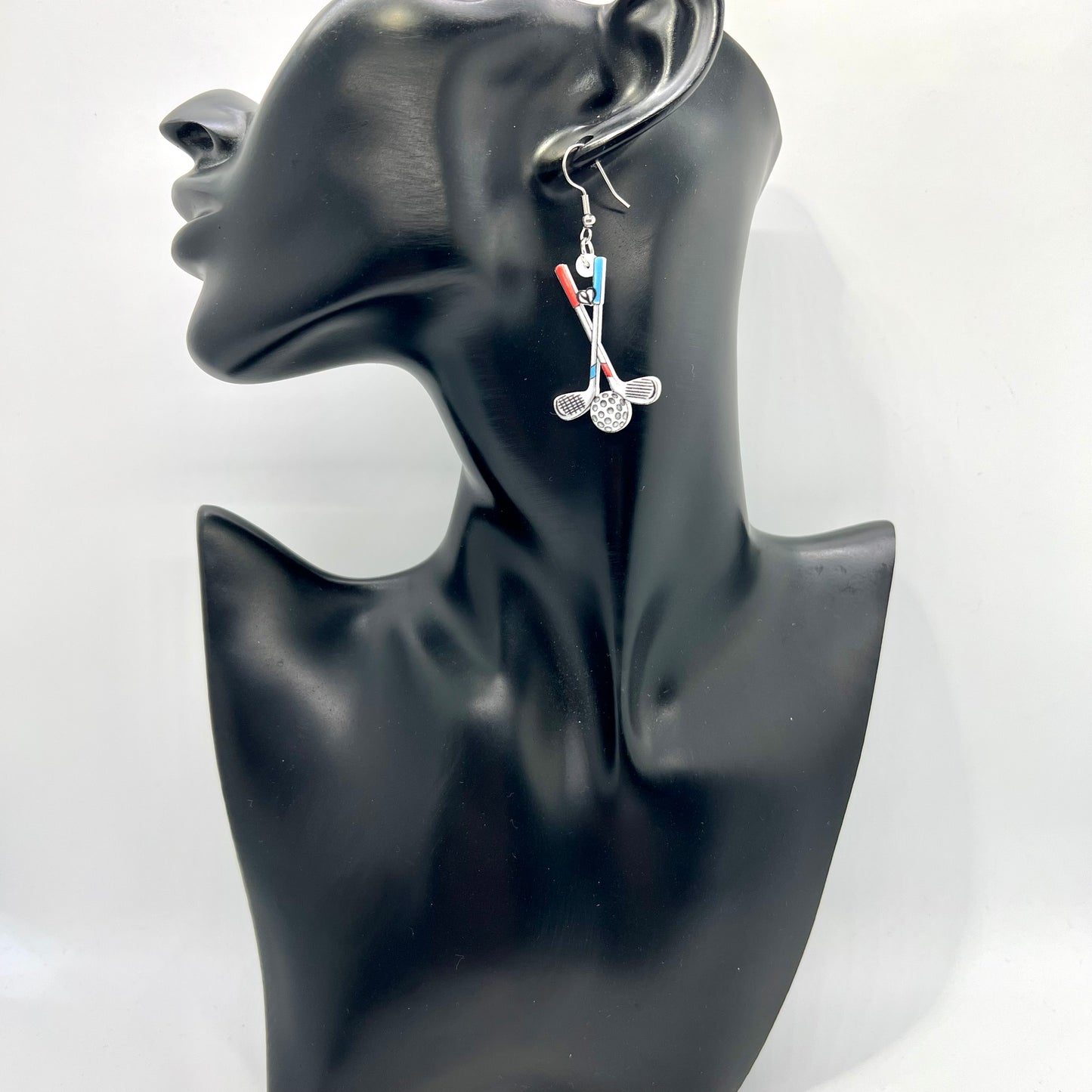 Golf Club Earrings